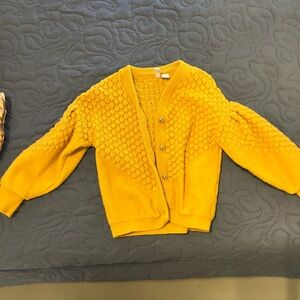 Janie and Jack Mustard Yellow Women's Cardigan